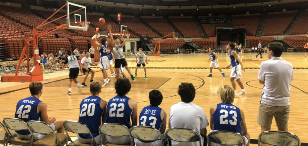 Varsity Team Camp in the Erwin Center, June 2019