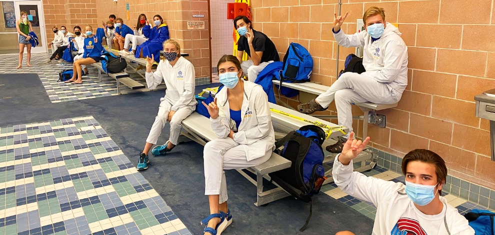 Swim Meet at Davis Natatorium 2020 Pandemic