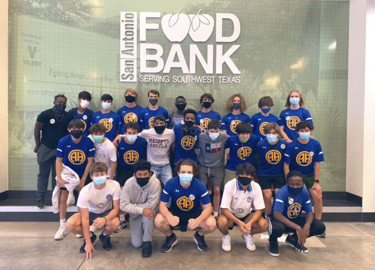 Boys Soccer Volunteers @ SA Food Bank