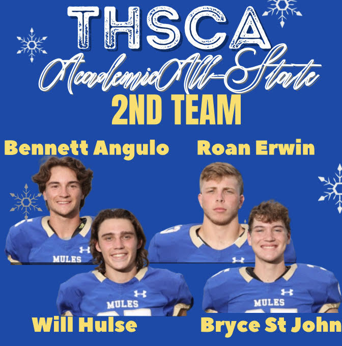 THSCA Academic All-State 2nd Team