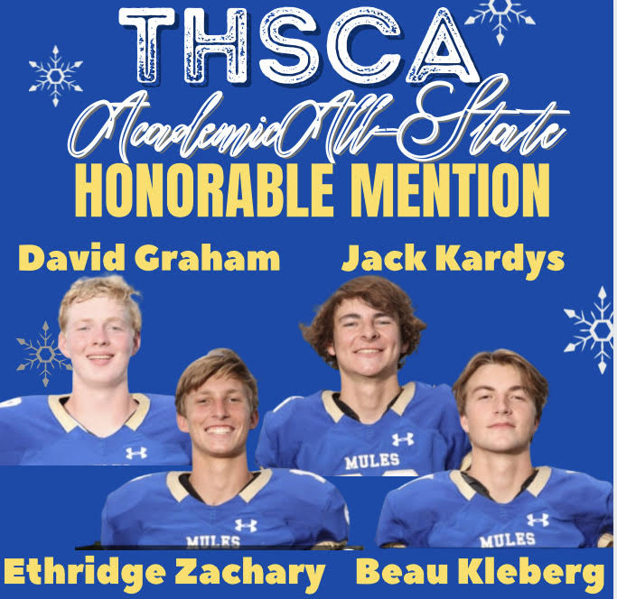 THSCA Academic All-State Honorable Mention