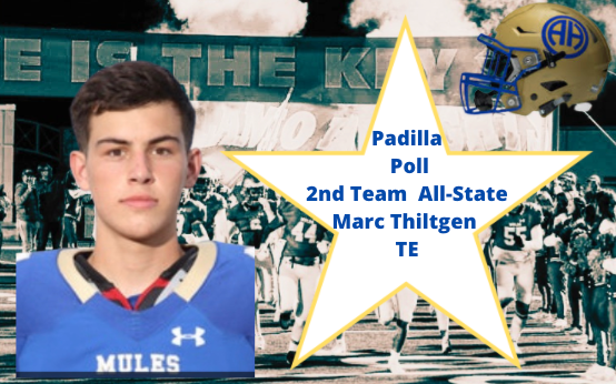 Marc Thiltgen 2nd Team All-State Padilla Poll - TE