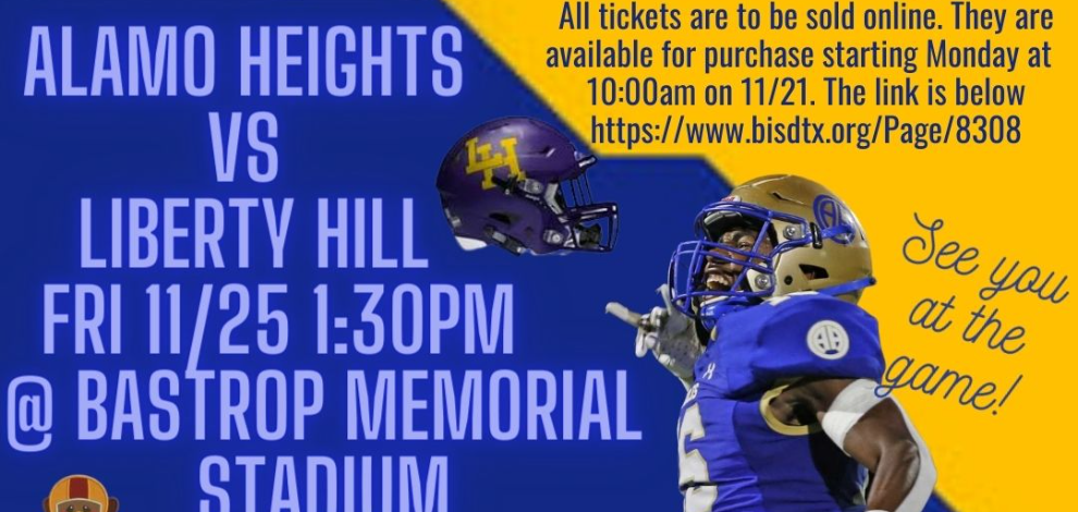 Alamo Heights vs Liberty Hill - Football Playoffs