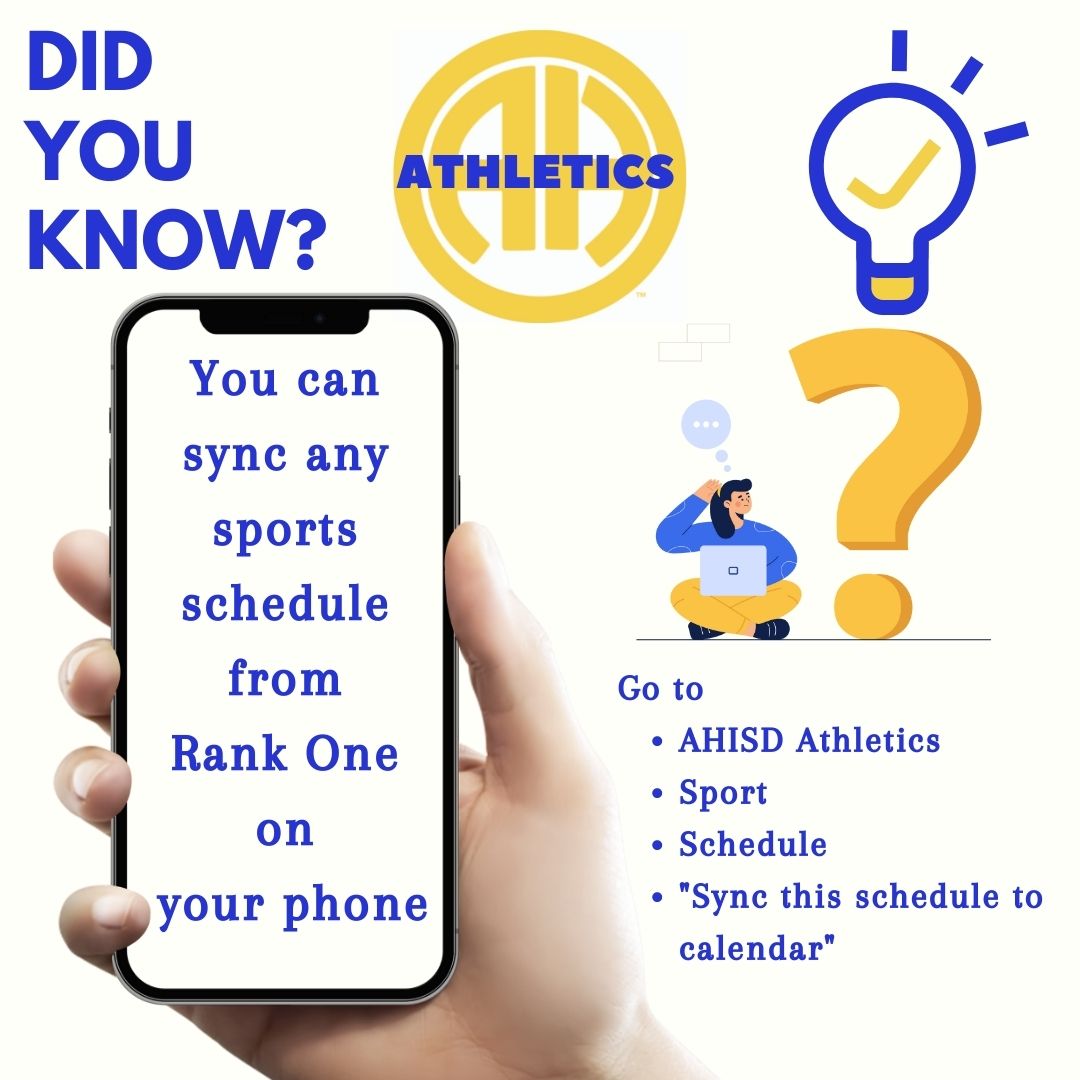 Rank One - Sync Sports Schedules