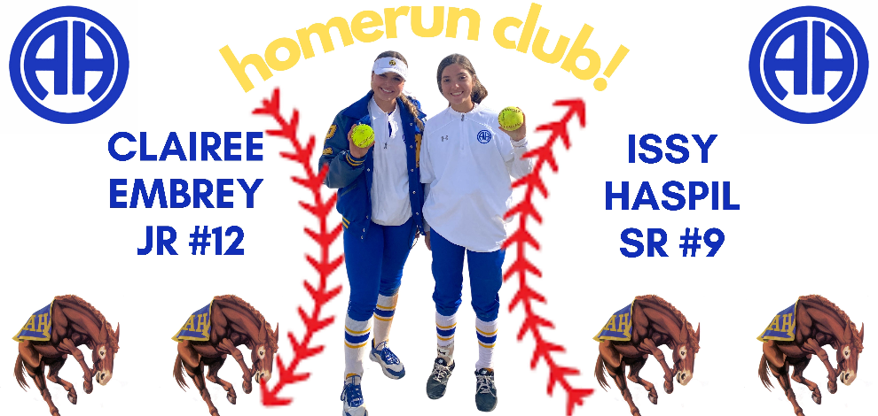 Clairee Embrey & Issy Haspil -  AH SB Home Run Club!