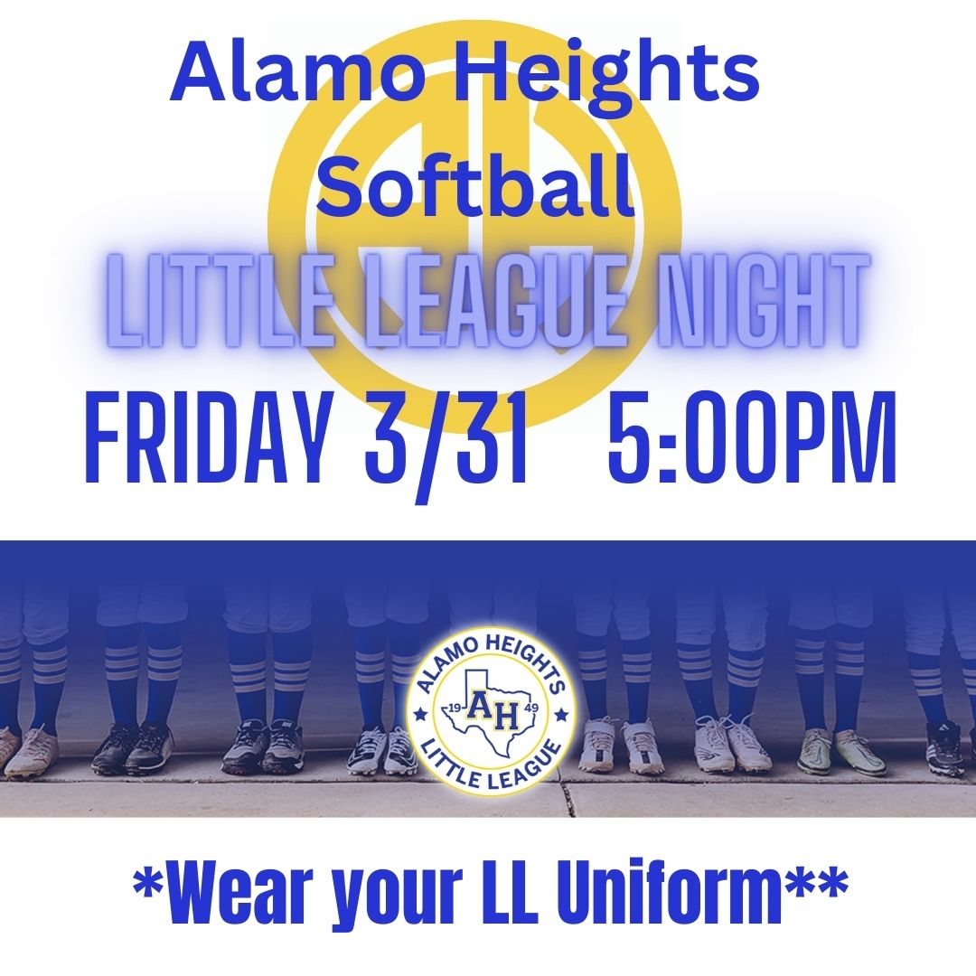 Alamo Heights Little League Night 2023