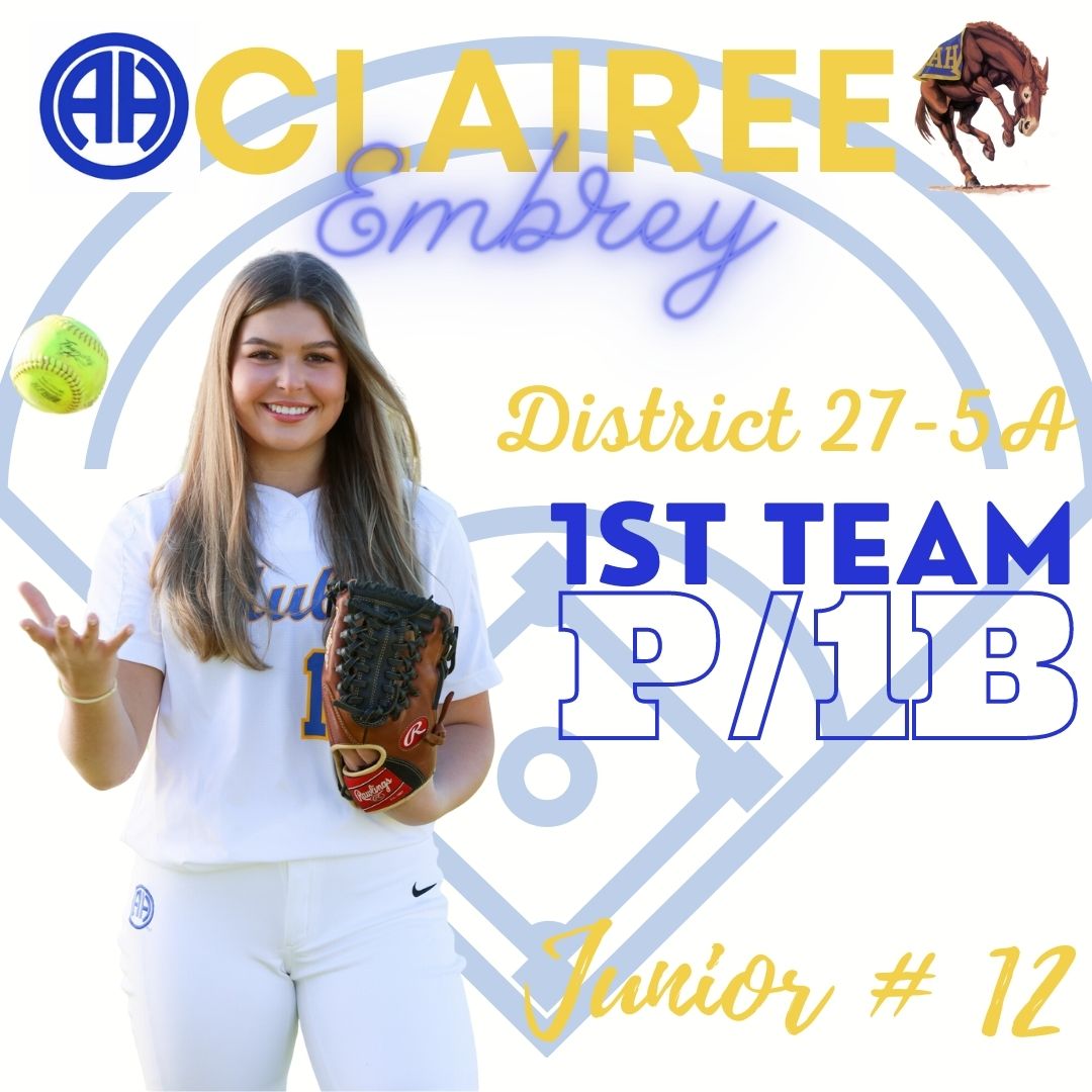 Clairee Embrey 1st Team All District