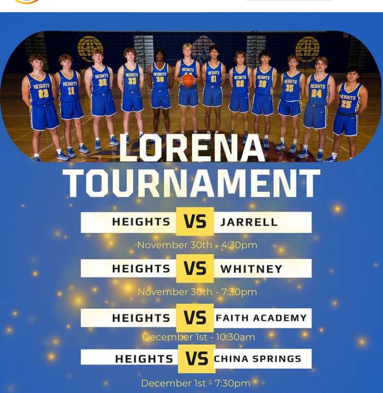 2023 Lorena Tournament Schedule