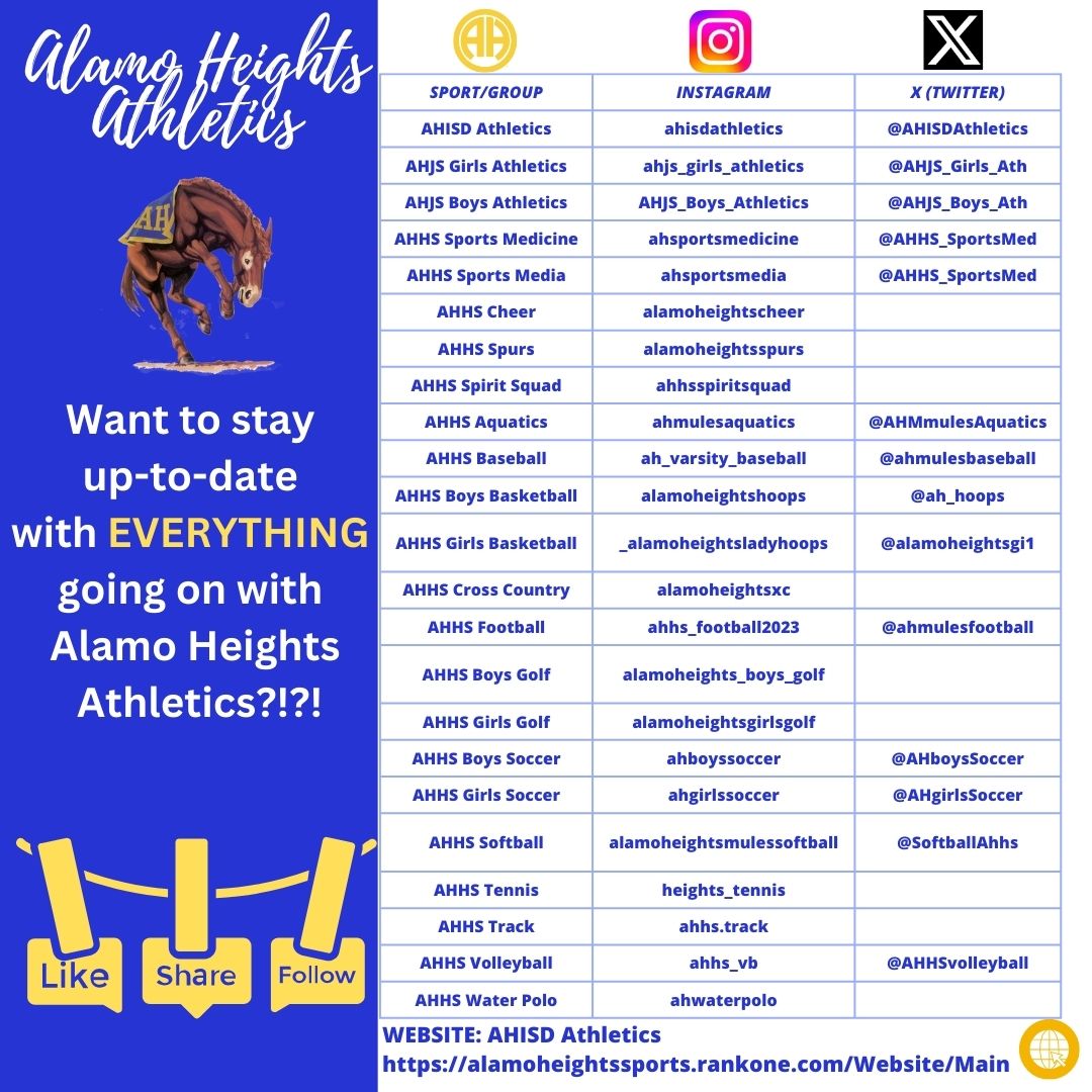 AH Athletics Social Media