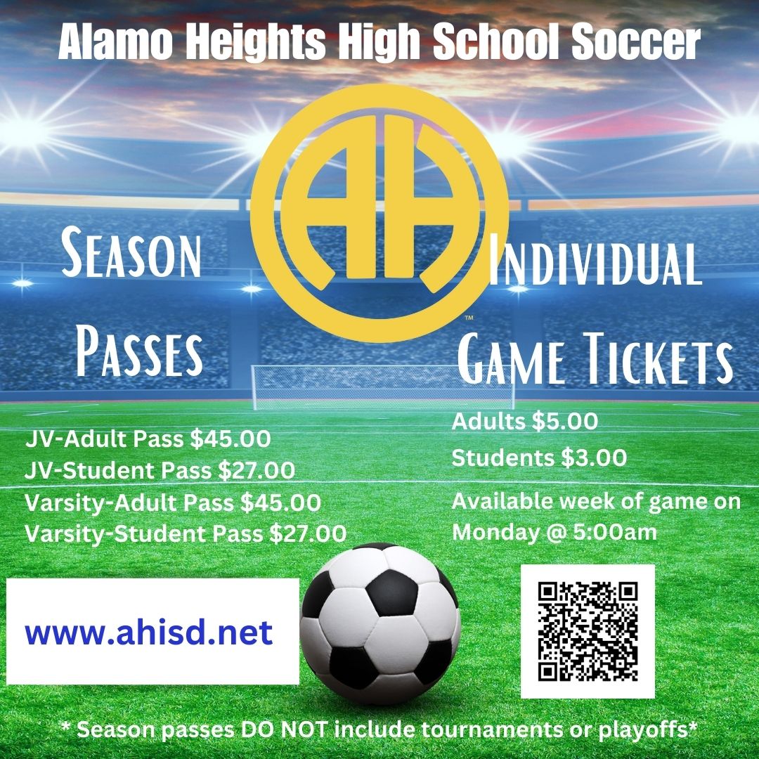 AHHS Soccer Season Passes and Game Tickets