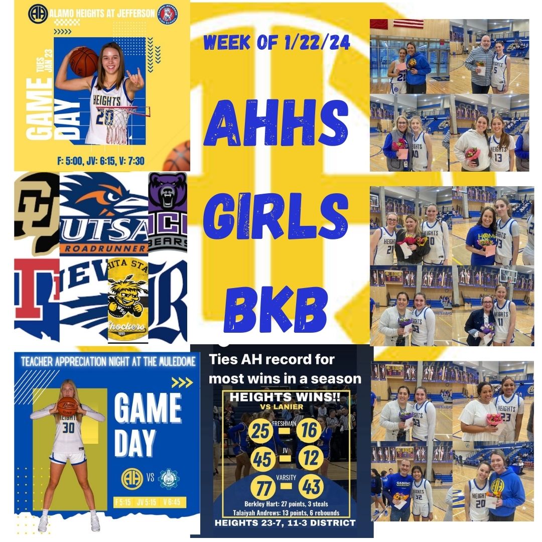 AHHS Girls Basketball Week of 1/22/24
