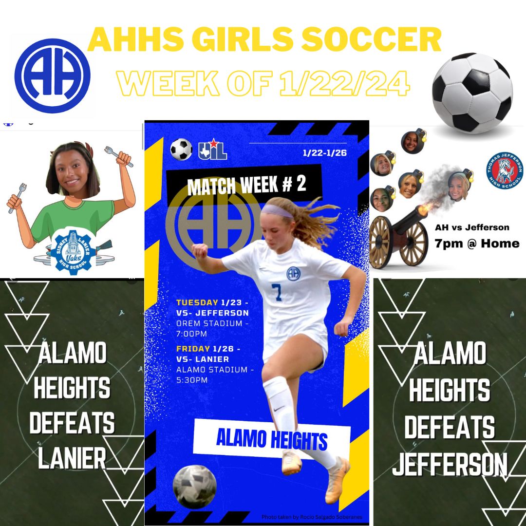 AHHS Girls Soccer Week of 1/22/24