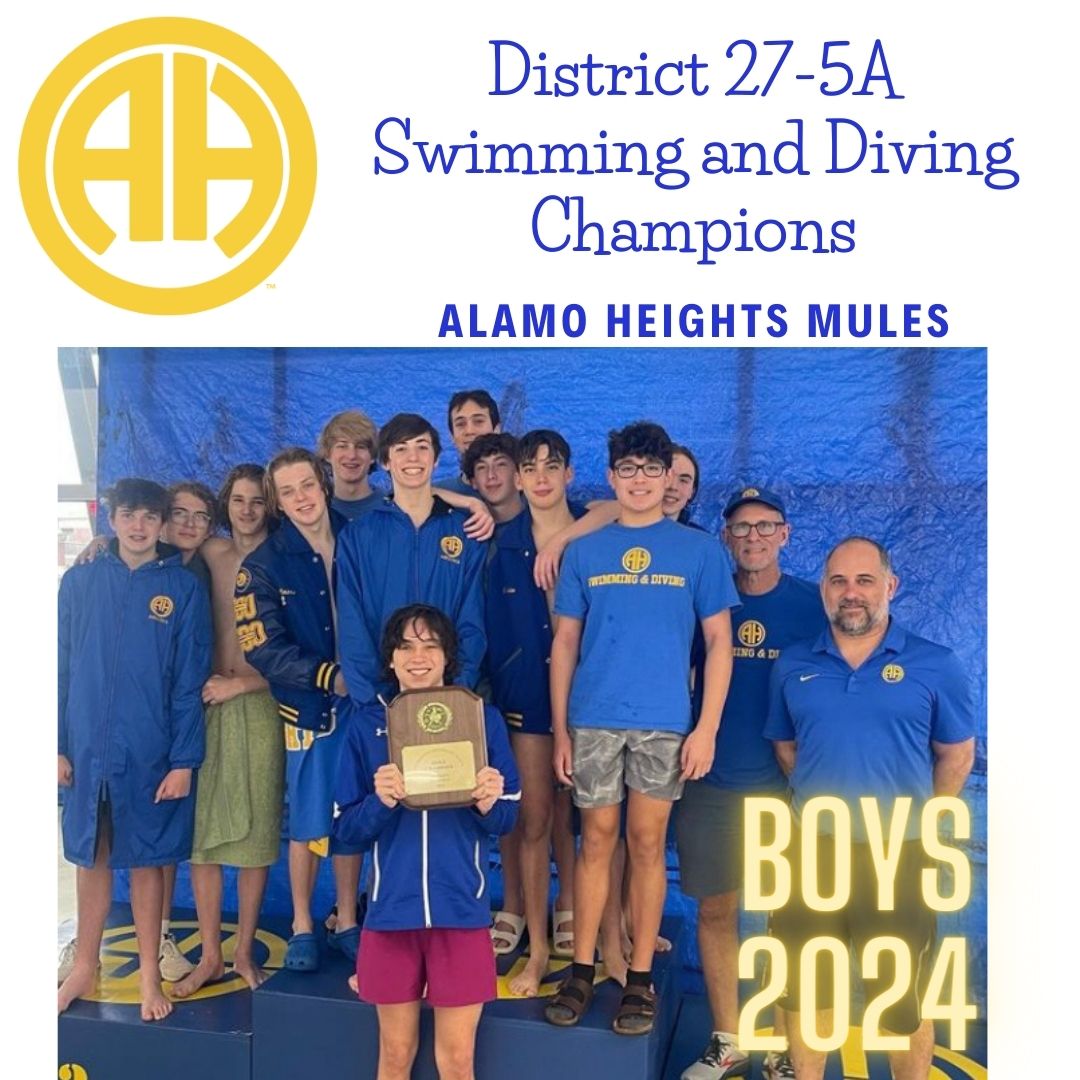 District 27-5A Boys Swimming and Diving District Champions 