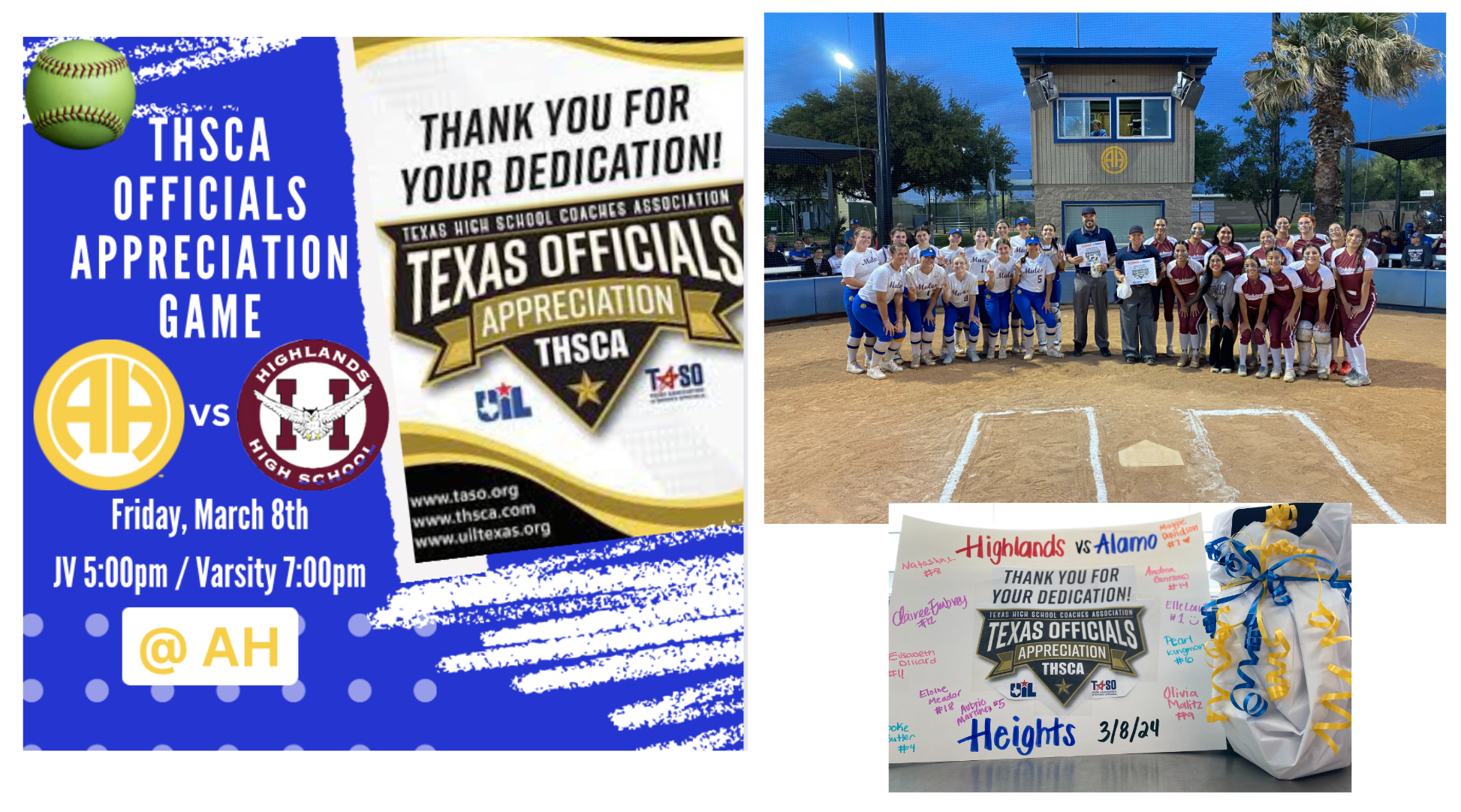 THSCA Officials Appreciation Night 