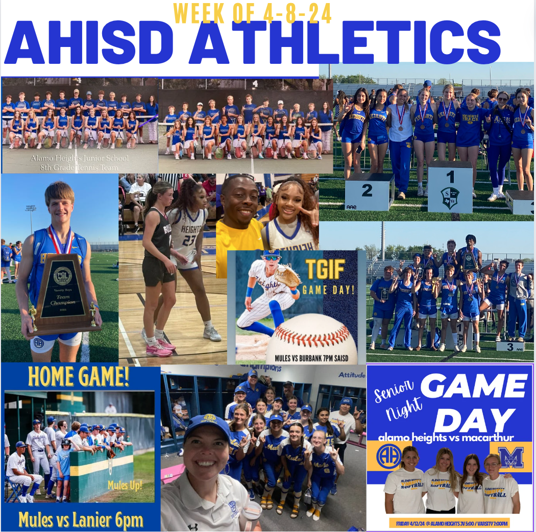 AH Athletics Week of 4/8/24
