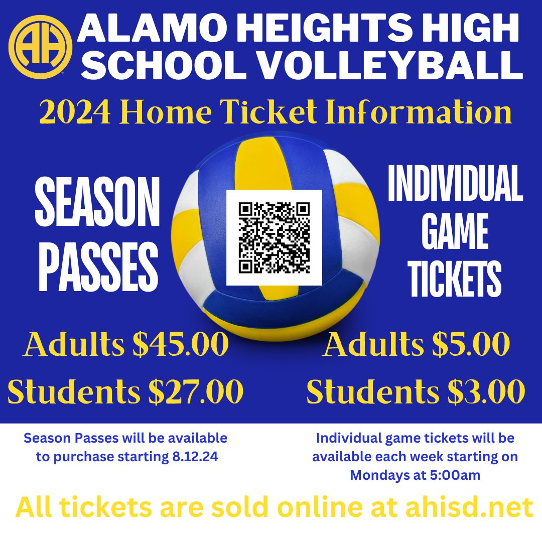 2024 AHHS VB Ticket Information