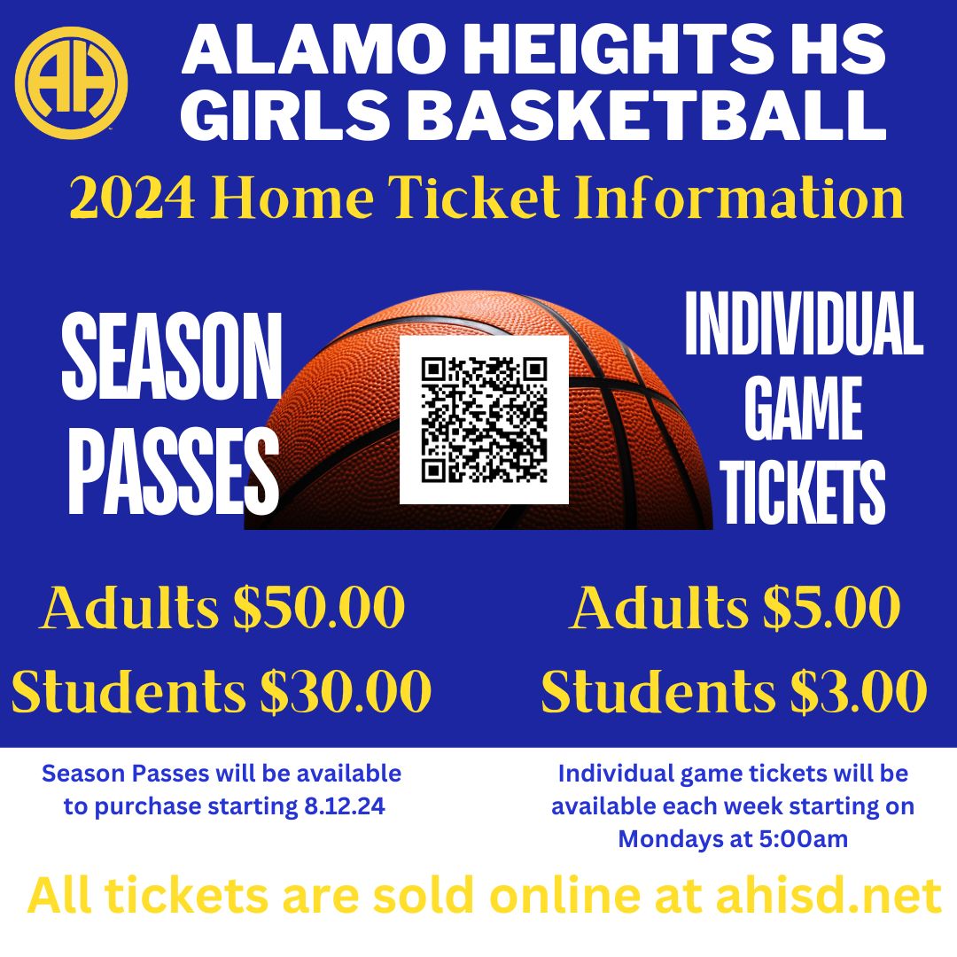 2024-2025 AHHS G BKB Ticket Information