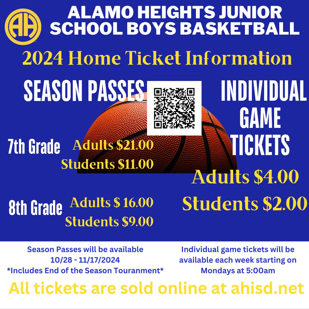 2024-2025 AHJS B BKB Ticket Information