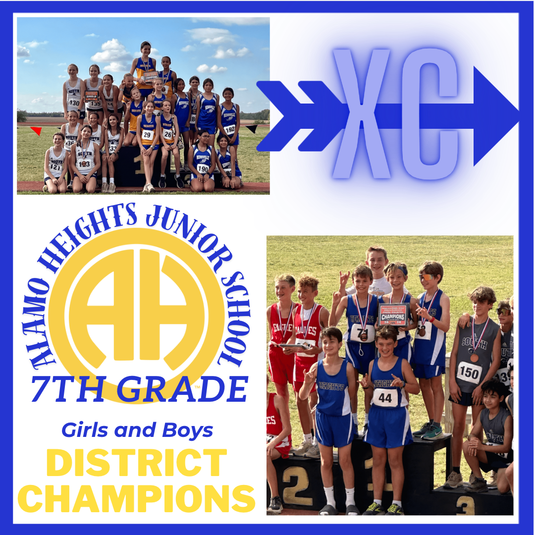 AHJS Cross Country 7th Grade Girls and Boys District Champions 2024