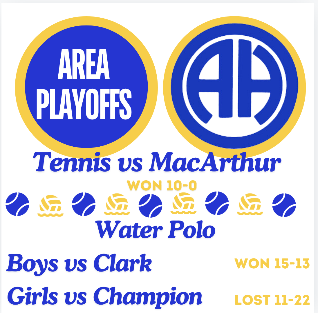 2024 Area Results Boys & Girls Water Polo; Team Tennis