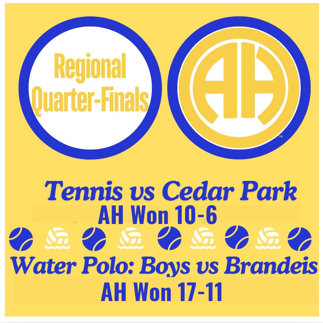 Regional Quarter-Final Results: 2024 Boys & Girls Water Polo; Team Tennis
