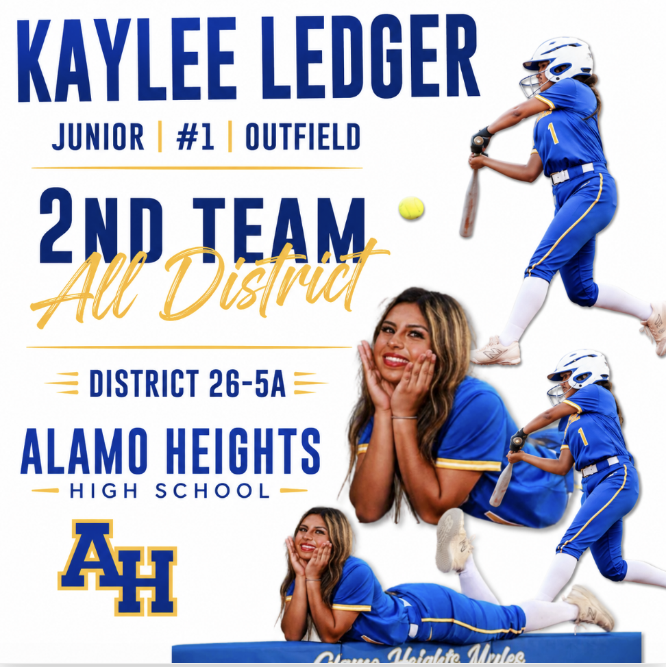 2026 2nd Team All-District: KayLee Ledger, JR, Outfield
