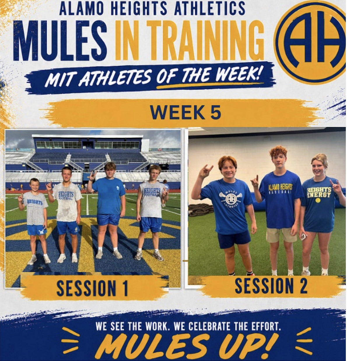 Week 5 MIT Athletes of the Week