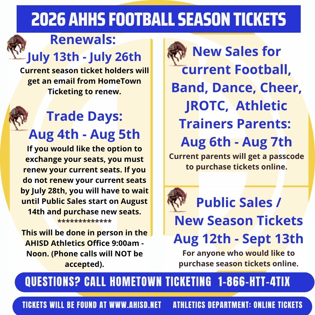 2026 Season Football Ticket Information